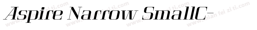 Aspire Narrow SmallC字体转换